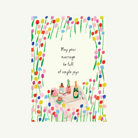 Simple Joys Wedding Card