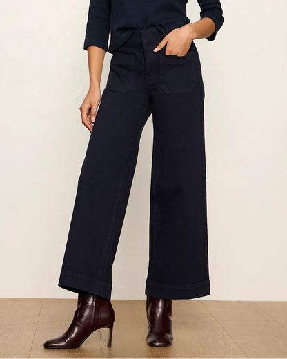 Chelsea Wide Leg Denim Trouser in Navy | Sanctuary