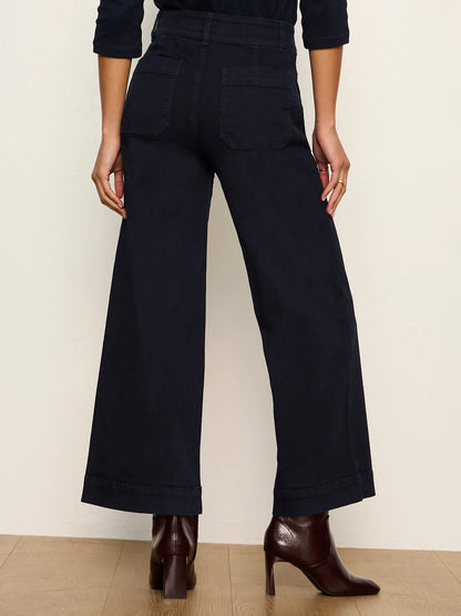 Chelsea Wide Leg Denim Trouser in Navy | Sanctuary