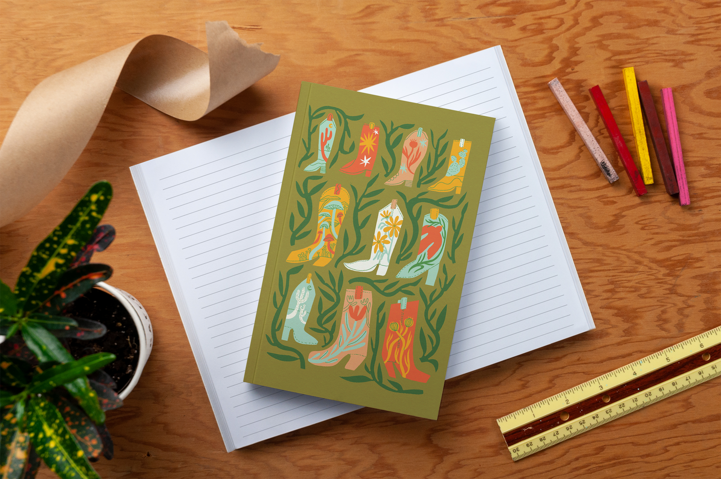 Botany Boots Layflat Notebook
