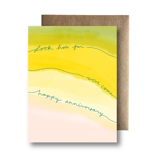 Look How Far We've Come Anniversary Card