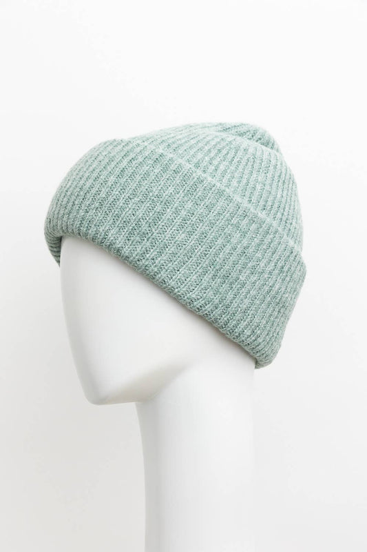 Recycled Winter Beanie in Sage