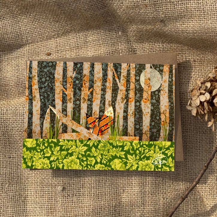 Fox Den Greeting Card