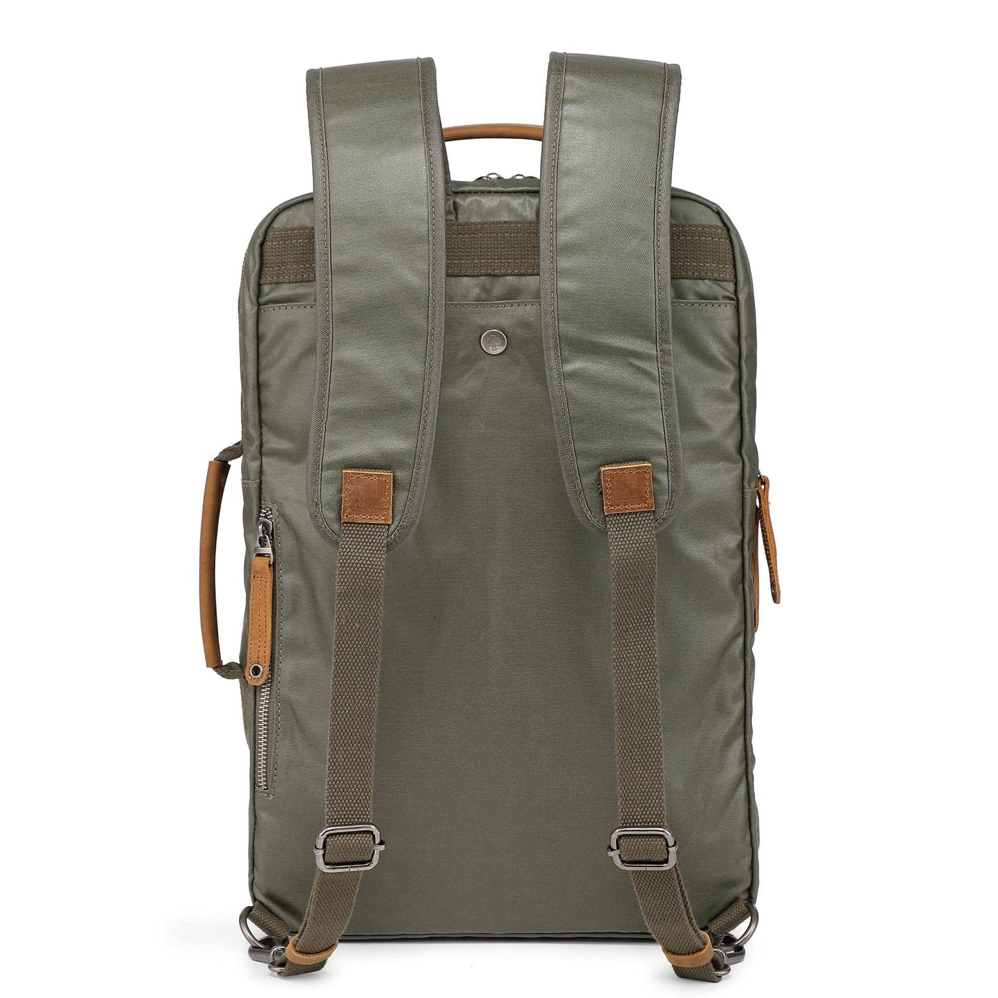 Madrone Coated Canvas Backpack in Army Green