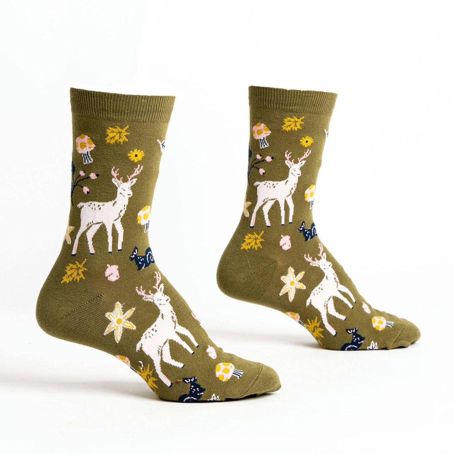 I See You Over Deer Crew Socks