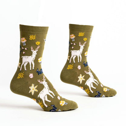 I See You Over Deer Crew Socks