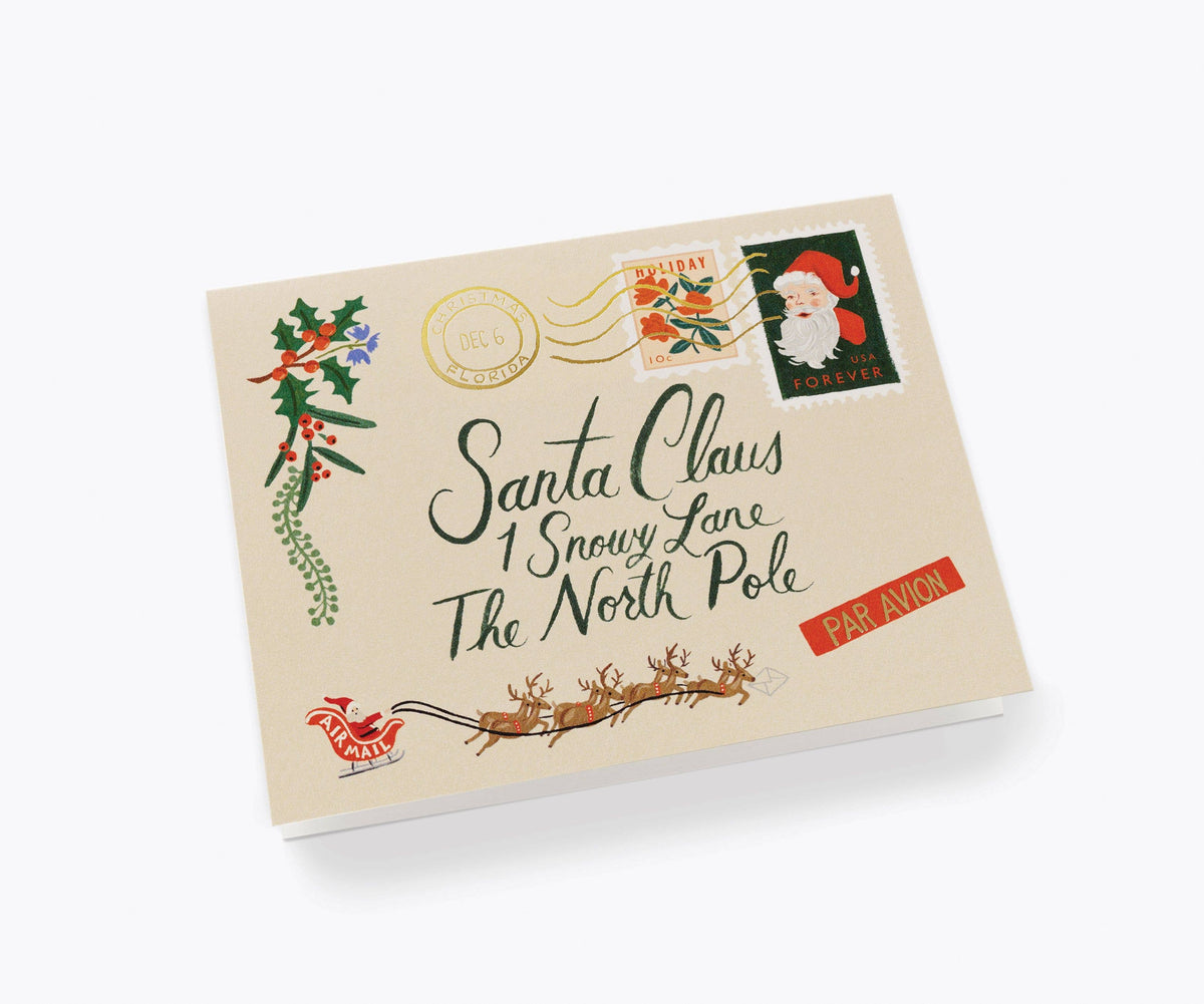 Santa Letter Holiday Card