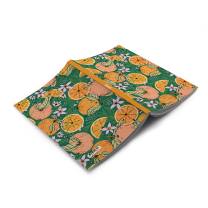 Orange Orchard Layflat Notebook