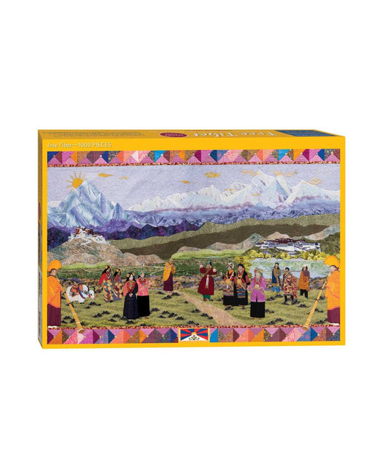 Free Tibet Quilt Jigsaw Puzzle for Adults by Meri Henriques Vahl by Meri Henriques Vahl: Jigsaw; 1 pages / English