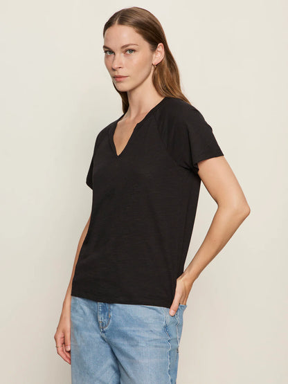 Notch Neck Tee in Black | Sanctuary