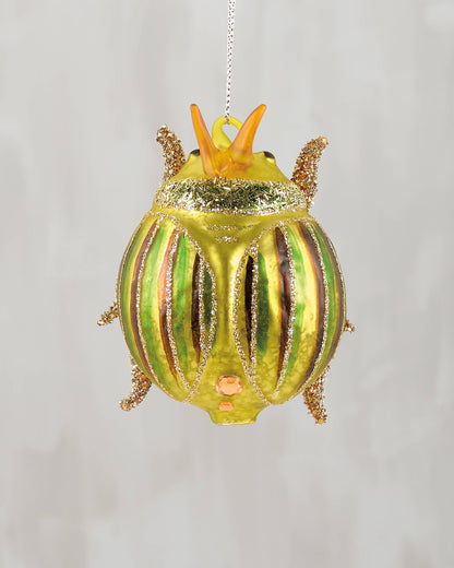 Glass Beetle Ornament