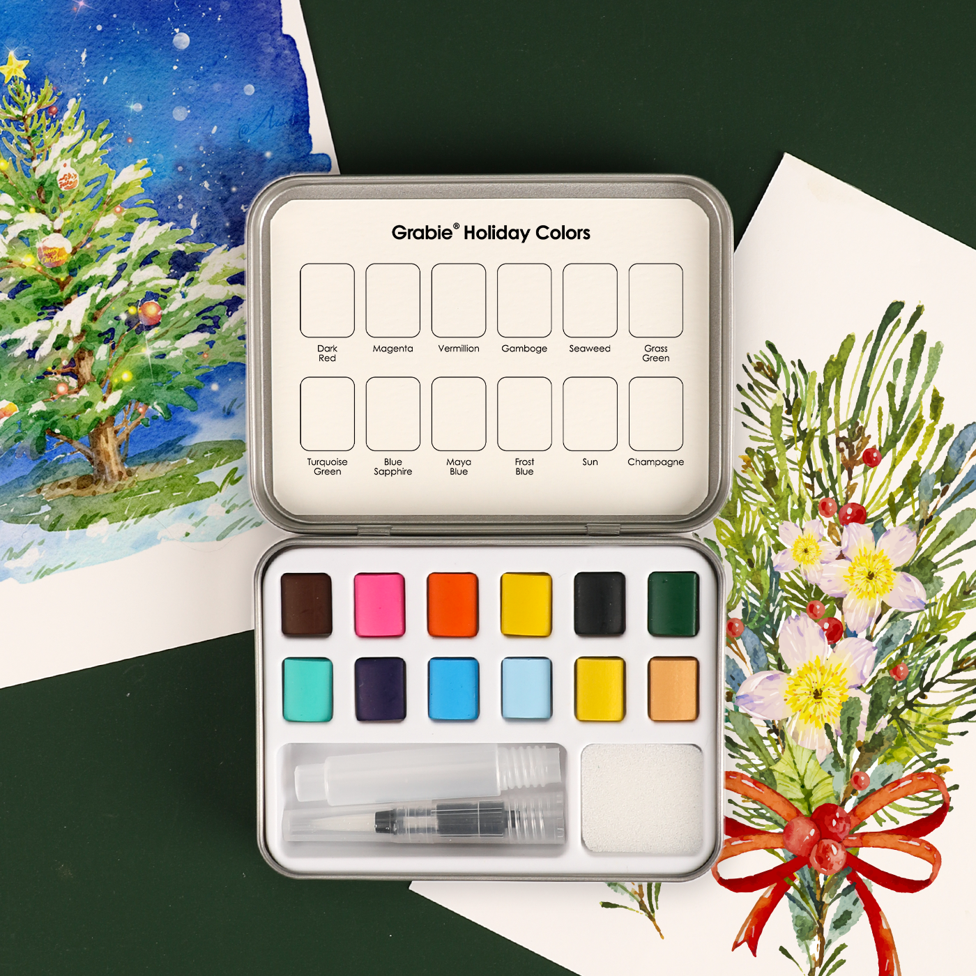 Holiday Pocket Watercolor Set