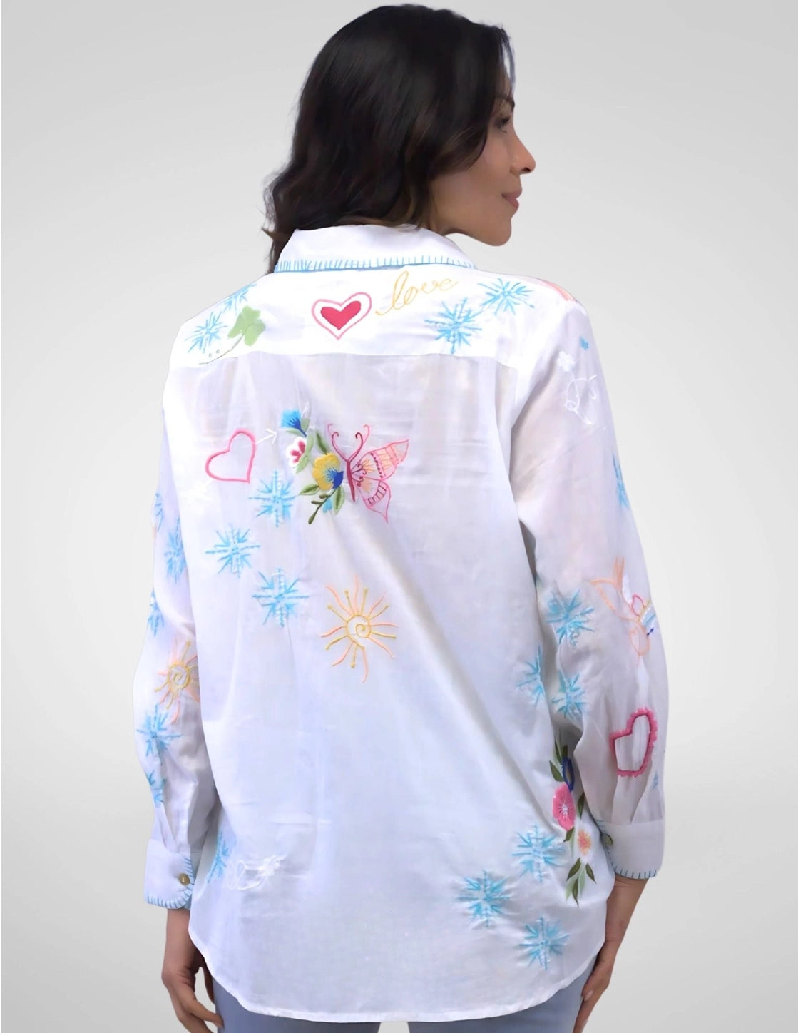 Rachelle Blouse in White | Caite
