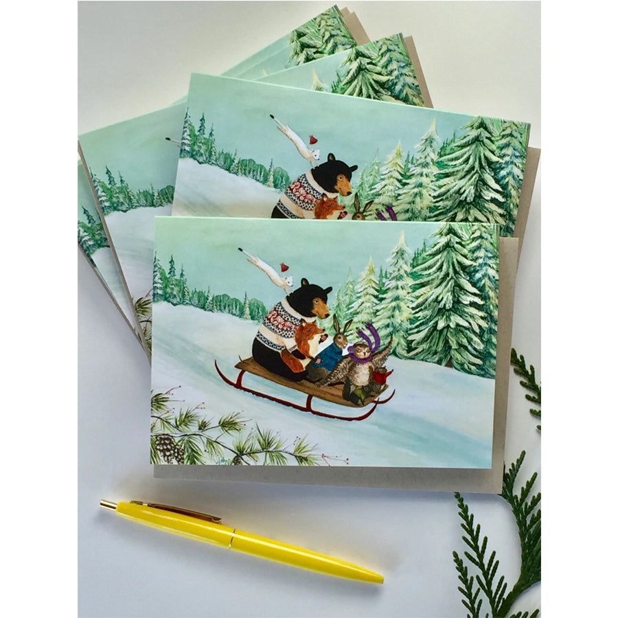 A Wintry Tantivy Boxed Cards Set of 6