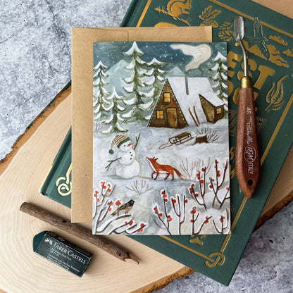 Christmas Cabin Boxed Cards