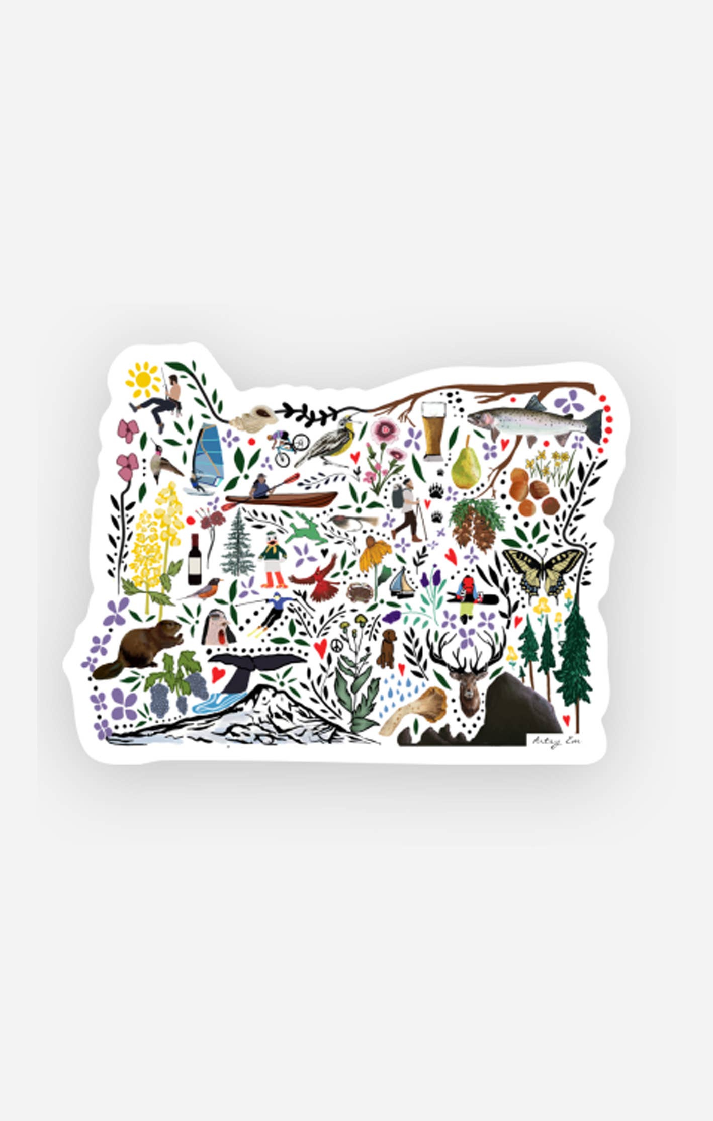 Oregon Artist Sticker