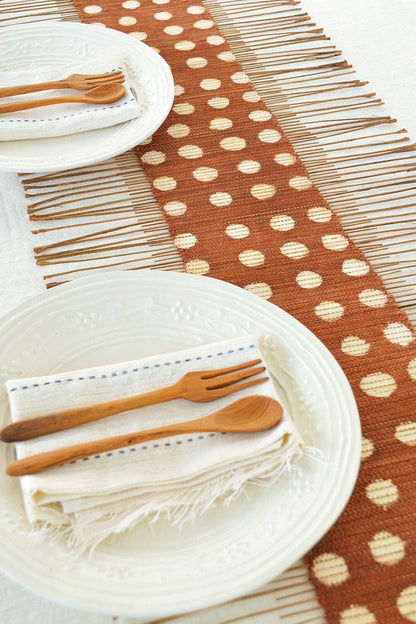 Polka Dot Mudcloth Twig Runner