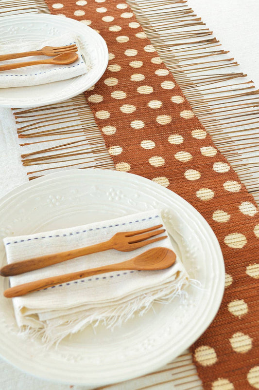 Polka Dot Mudcloth Twig Runner
