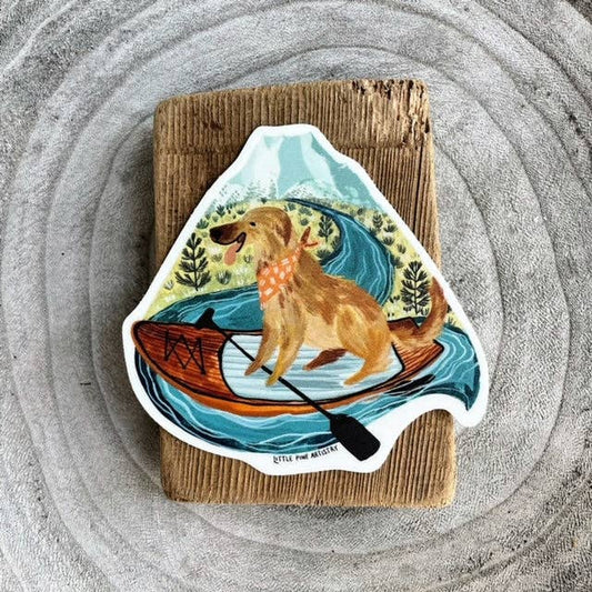 Paddle Board Pup Sticker