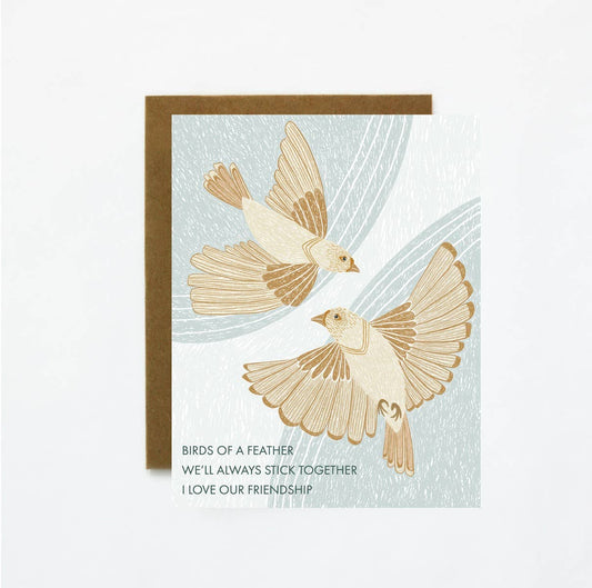 Birds Of A Feather Friendship Card