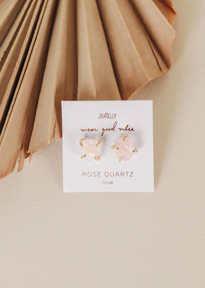 Rose Quartz Prong Posts