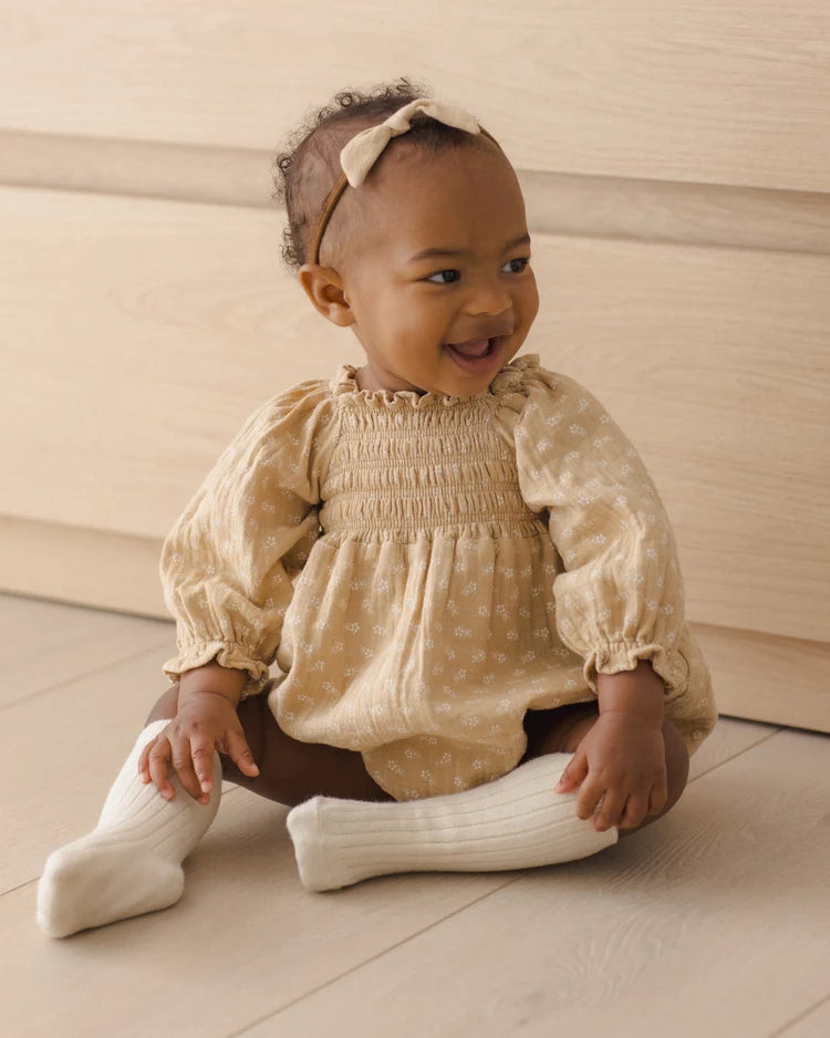 Butterscotch Floral Eden Romper