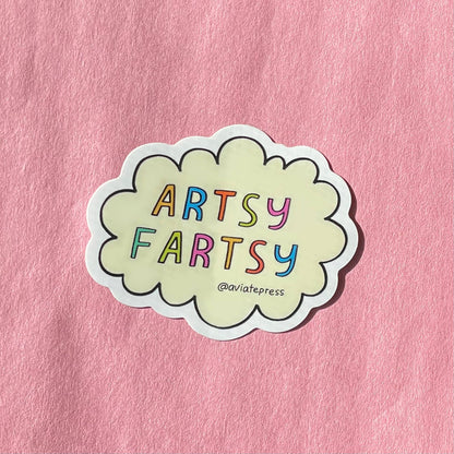 Cute Artsy Fartsy Sticker