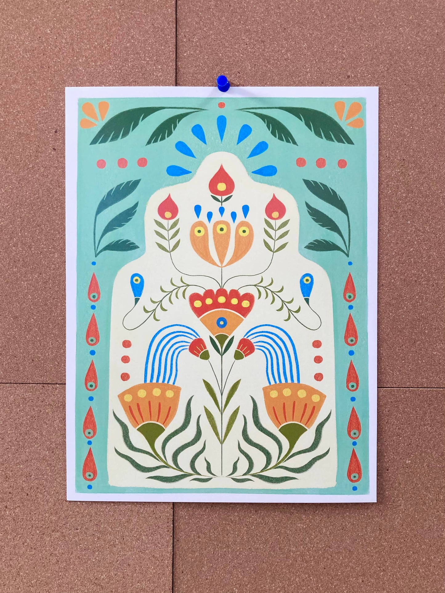 Spring Fountain Art Print | Maren Inga