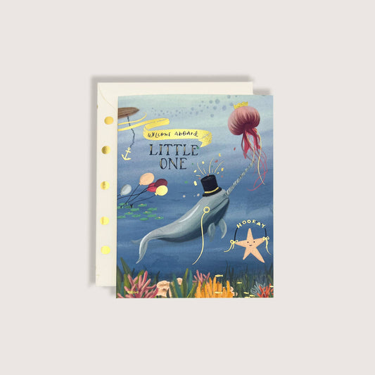 Welcome Aboard Baby Card