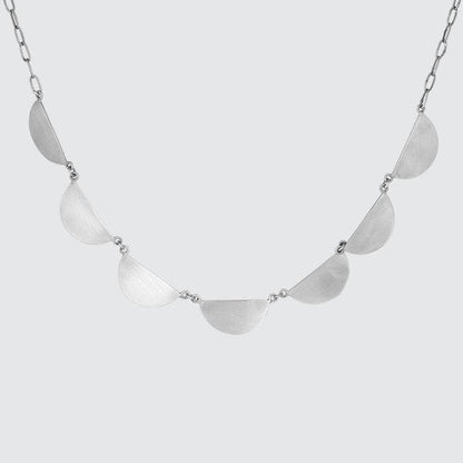 Silver Scalloped Chain Necklace | Jane Diaz