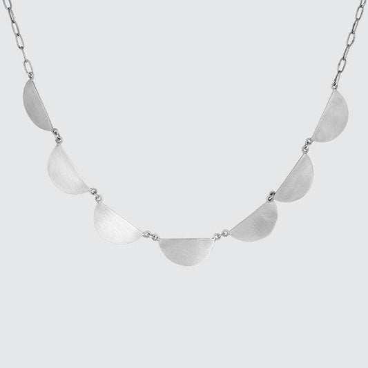 Silver Scalloped Chain Necklace | Jane Diaz