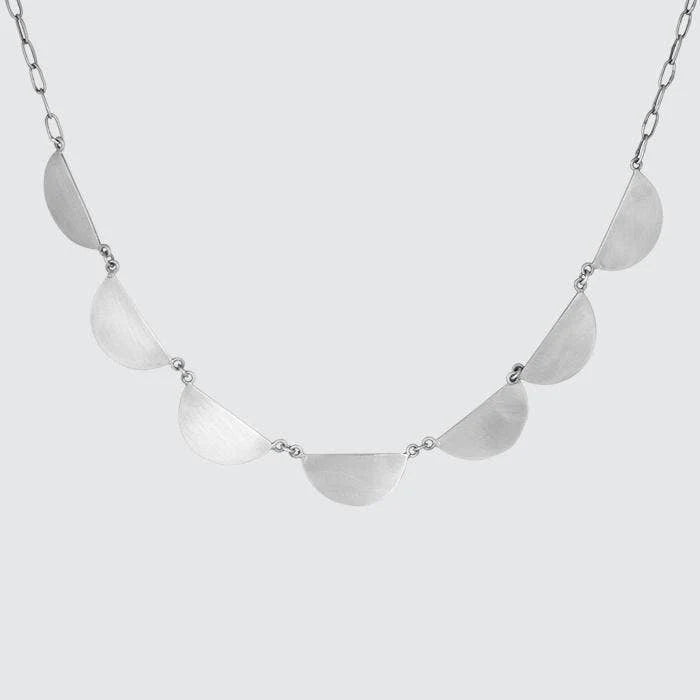Silver Scalloped Chain Necklace | Jane Diaz