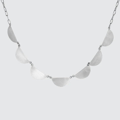 Silver Scalloped Chain Necklace | Jane Diaz