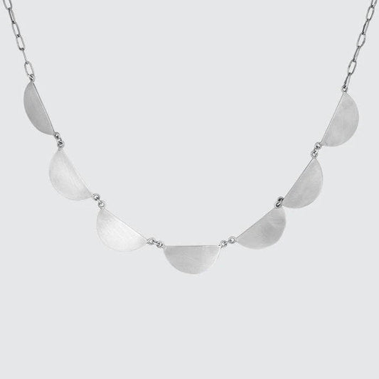 Silver Scalloped Chain Necklace | Jane Diaz