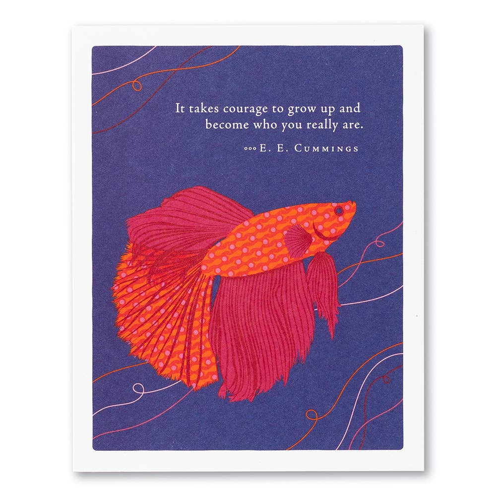 Courage to Grow Up Birthday Card
