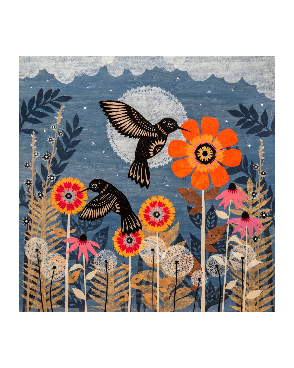 Silent Stars At Night II 8 x 8 Print