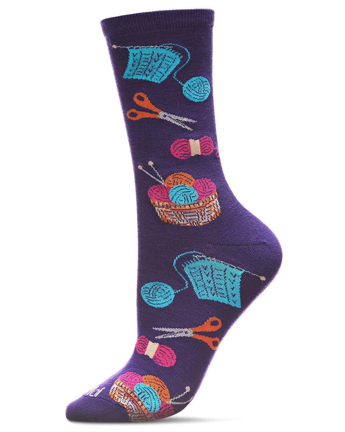 Knitting Bamboo Crew Socks