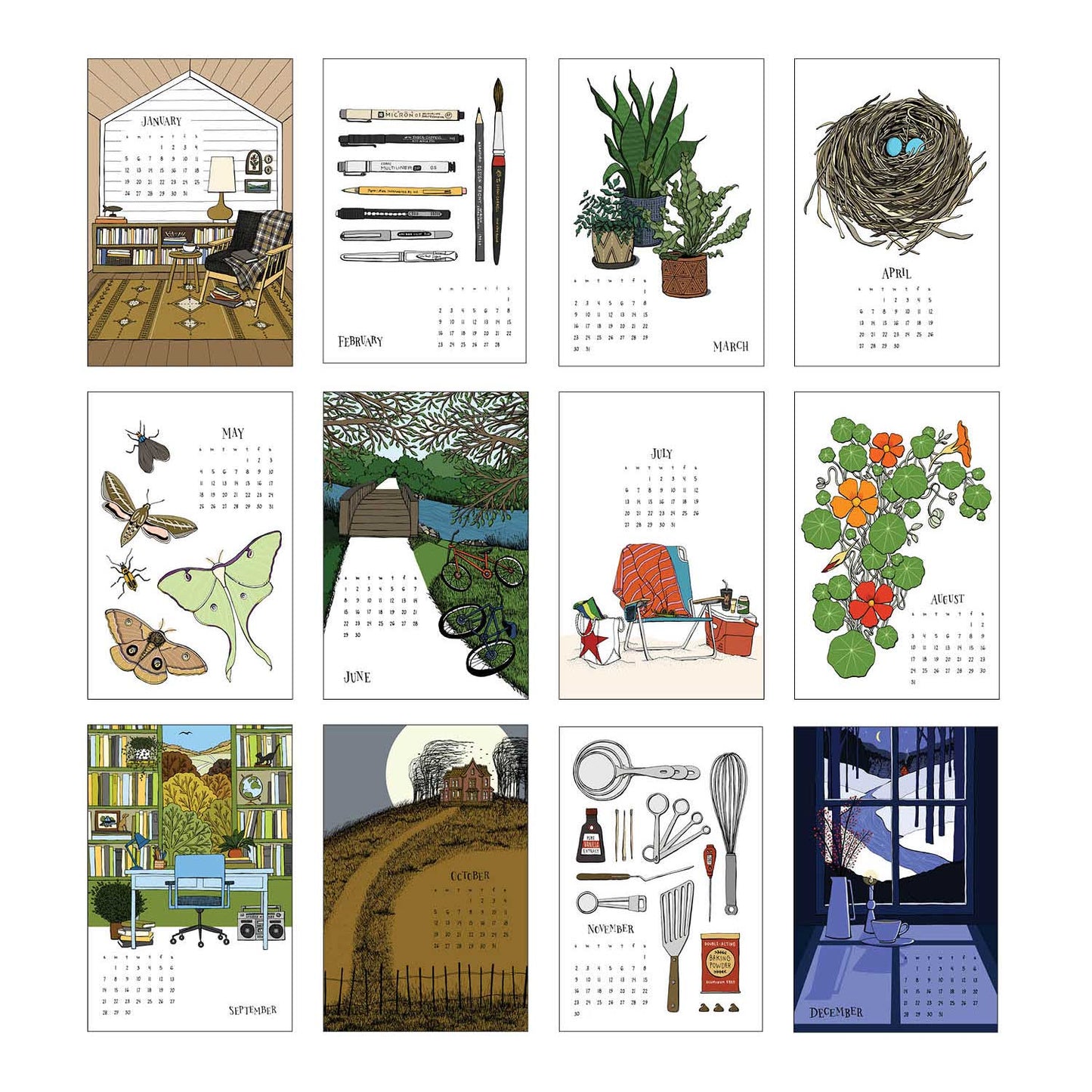 2026 Illustrated Calendar