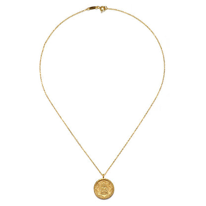 Gold Buddha Pendant Necklace
