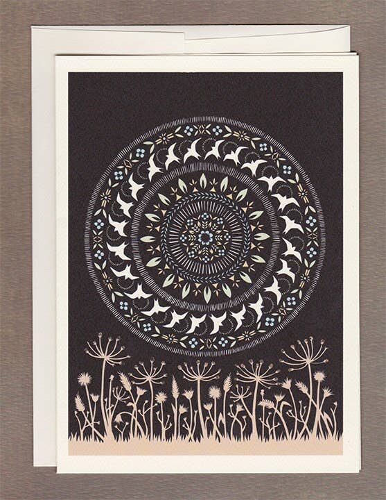 Moon of the Circling Swallows Card