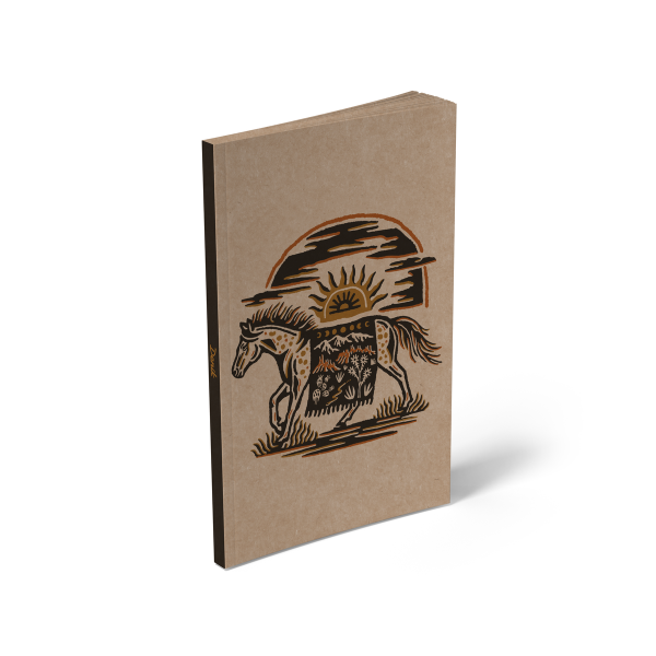 Western Horse Layflat Notebook