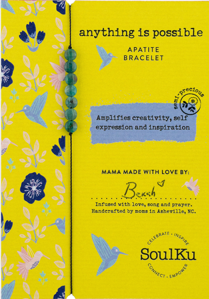 Anything is Possible Apatite Bracelet
