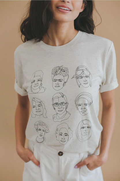Nine Badasses Tee in Oatmeal