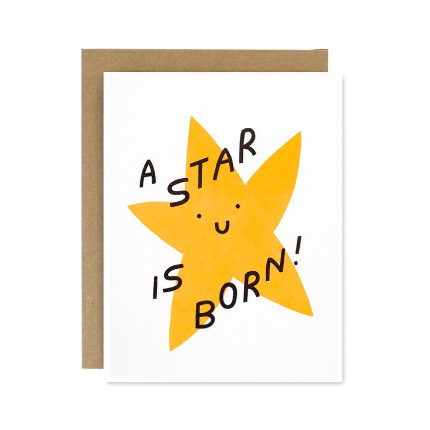 A Star is Born New Baby Card