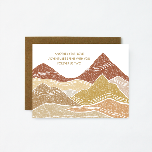 Adventures With You Anniversary Card