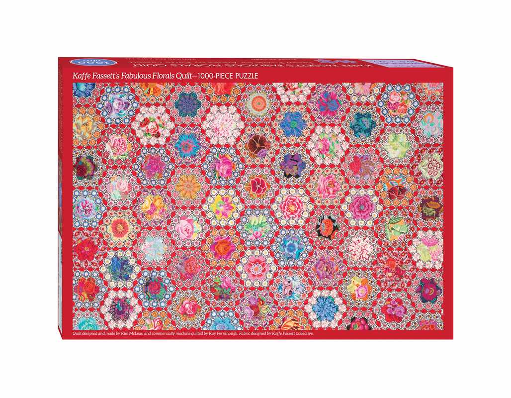 Kaffe Fassett's Fabulous Florals Quilt Jigsaw Puzzle for Adults by Kaffe Fassett: Jigsaw; 1 pages / English