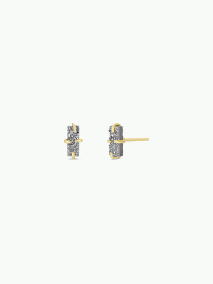 Silver Druzy Bar Posts