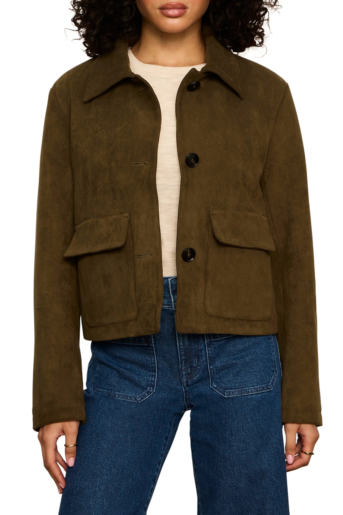 Avid Faux Suede Jacket in Kalamata | Sanctuary