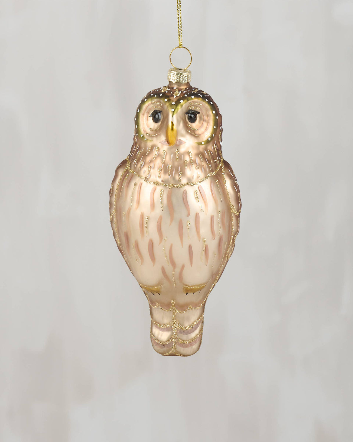 Glass Screech Owl Ornament