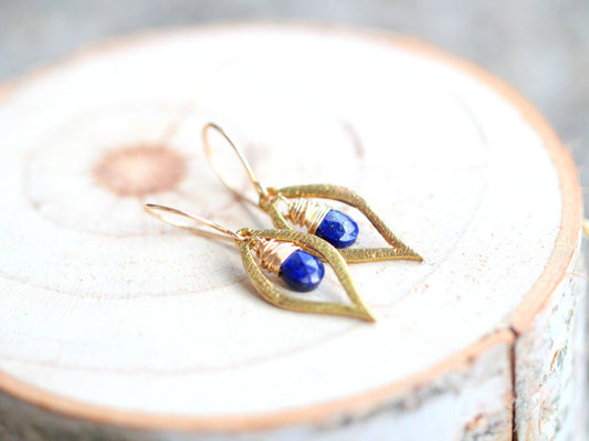 Lapis Dew Earrings